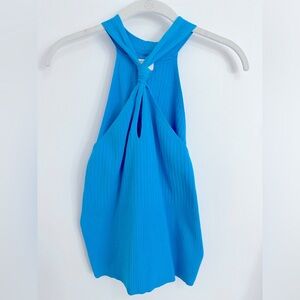 a new day blue halter top
